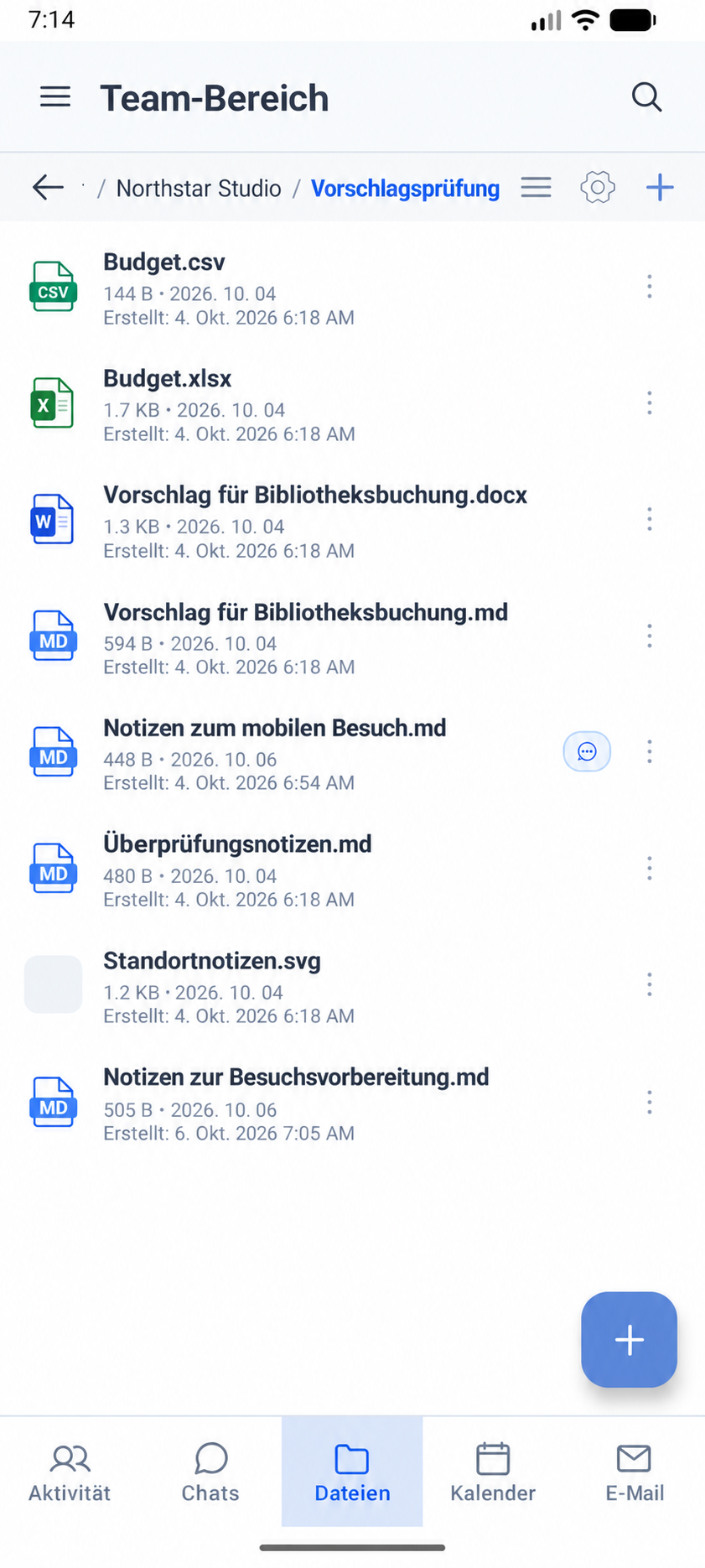 Geteilte Dateien