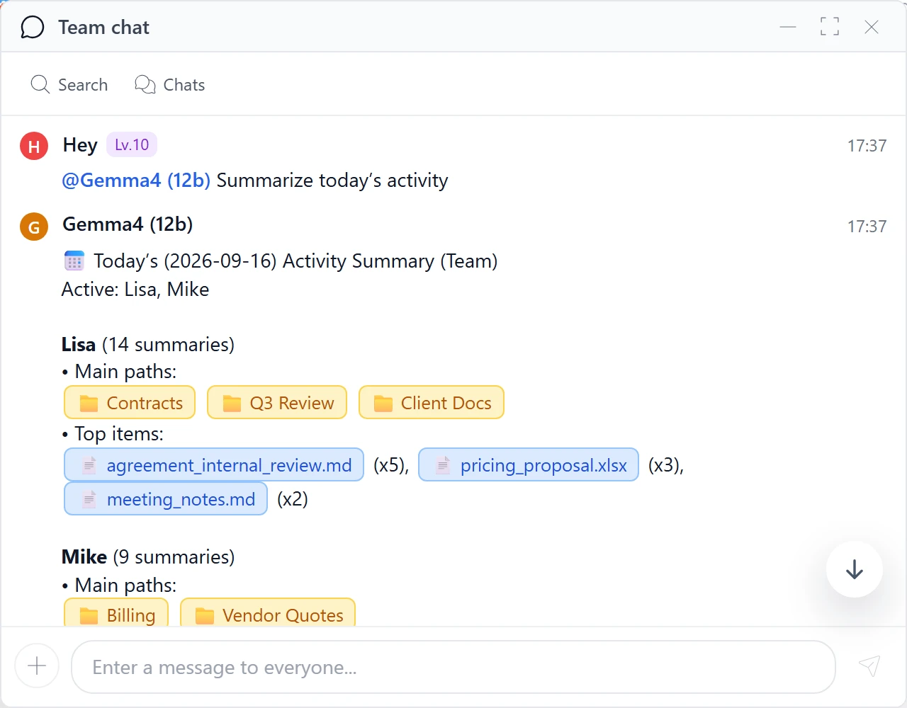 Catch up on your work in SetFN Workspace