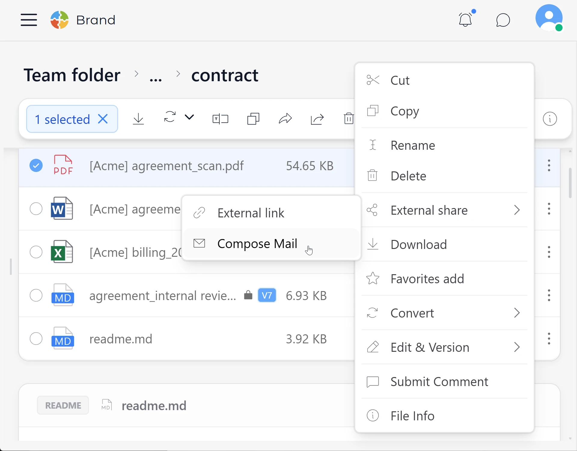 Take the next step, right from a file in SetFN Workspace