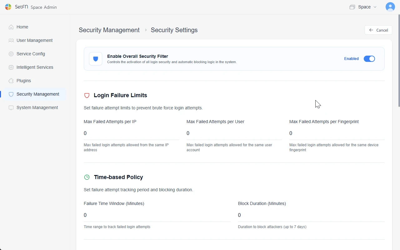 Access logs and security policies