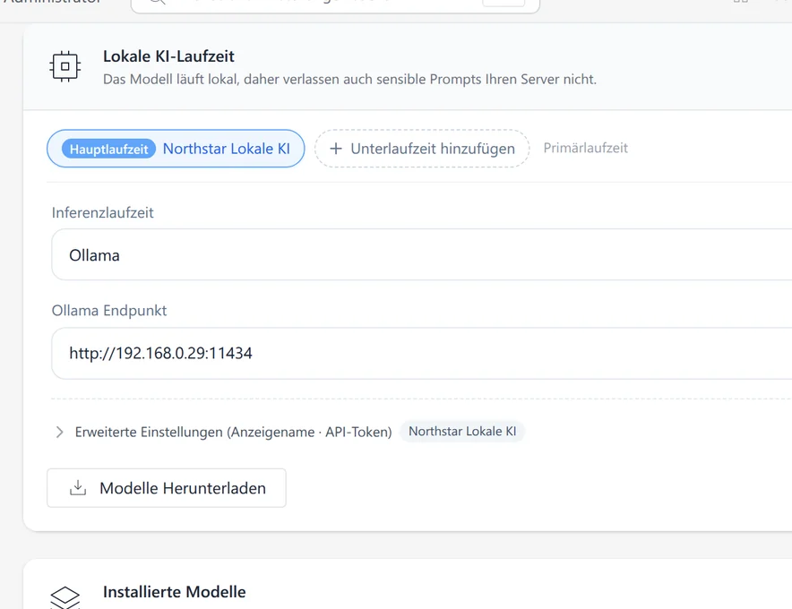 Lokale KI und Modelle