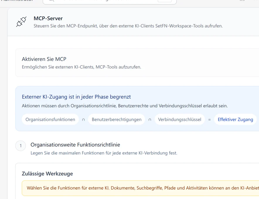 MCP und externe Tools