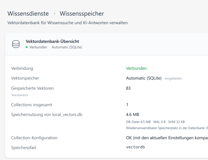Datenspeicher durchsuchen