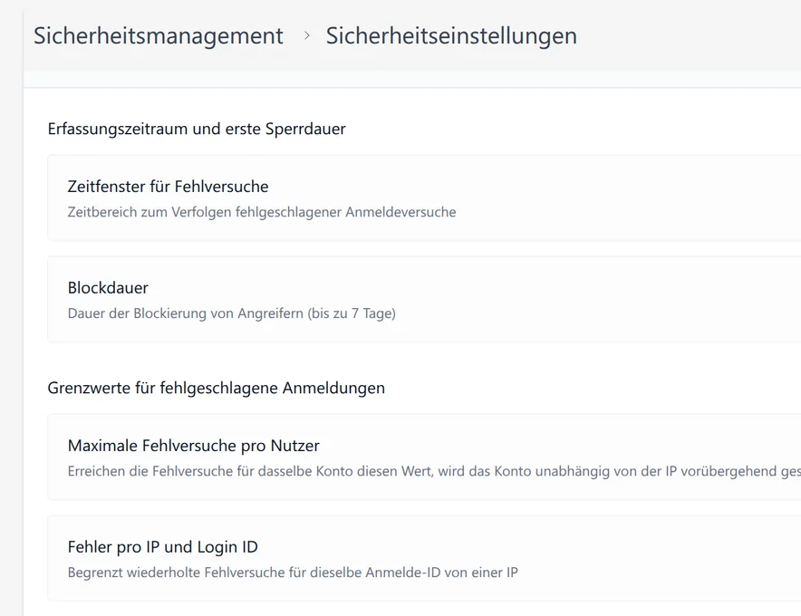 Automatische Sicherheitskontrollen in SetFN Workspace