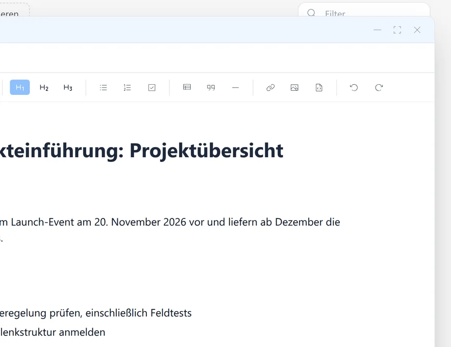 Intelligenteres Einfügen in SetFN Workspace